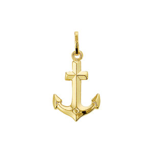 hanger anker 14K geelgoud