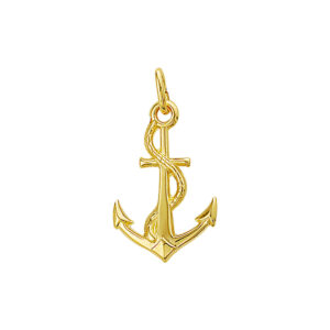 hanger anker 14K geelgoud