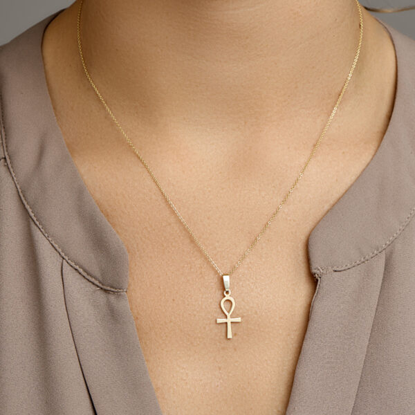 hanger ankh kruis 14K geelgoud - Afbeelding 2