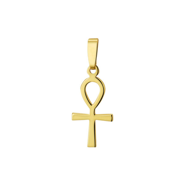 hanger ankh kruis 14K geelgoud