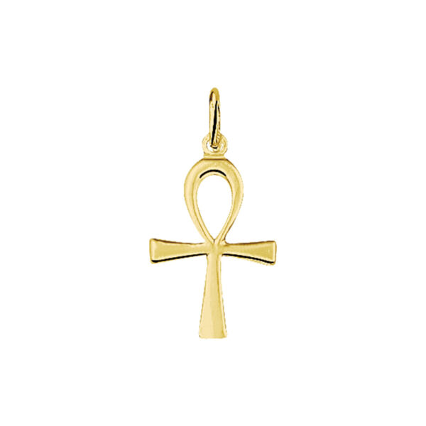 hanger ankh kruis 14K geelgoud