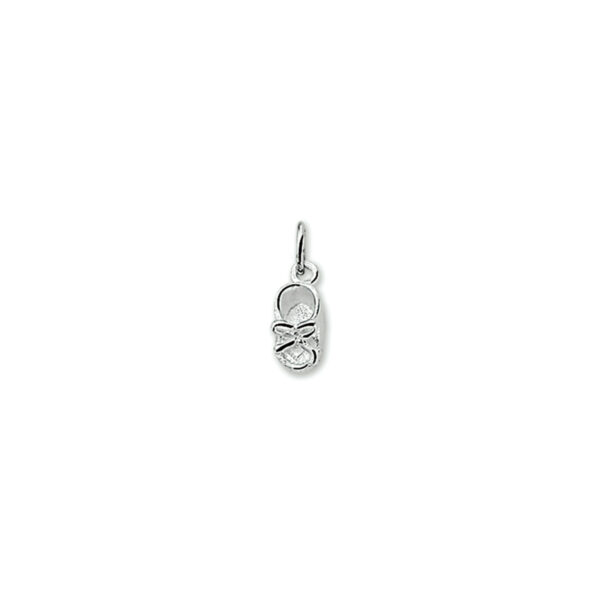 hanger babyschoen zilver gerhodineerd