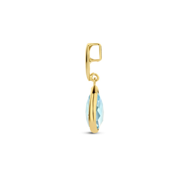 hanger blauw topaas 14K geelgoud - Afbeelding 3