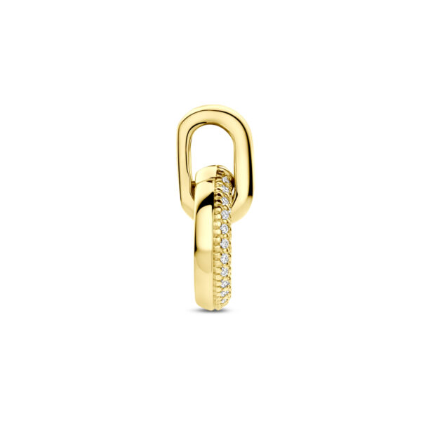 hanger diamant 0.19ct h si 16,5 mm 14K geelgoud - Afbeelding 3