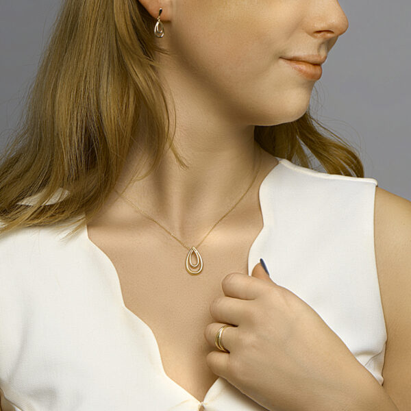 hanger druppel 14K geelgoud - Afbeelding 3