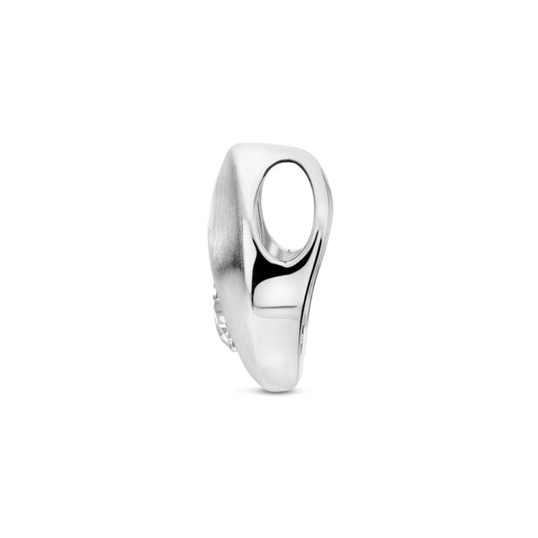 hanger druppel zirkonia poli/mat zilver gerhodineerd - Afbeelding 3