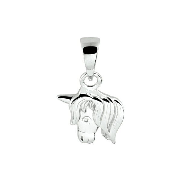 hanger eenhoorn zilver gerhodineerd