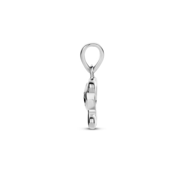 hanger emaille panda zilver gerhodineerd - Afbeelding 3