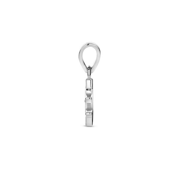hanger emaille poes zilver gerhodineerd - Afbeelding 3