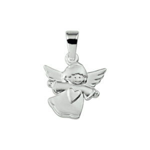 hanger engeltje zilver wit