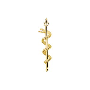 hanger esculaap 14K geelgoud