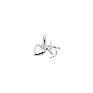 hanger geloof, hoop en liefde zilver gerhodineerd