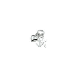 hanger geloof, hoop en liefde zilver gerhodineerd