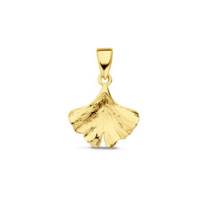 hanger ginkgo blad 14K geelgoud