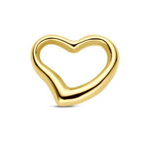 hanger hart 10 mm 14K geelgoud