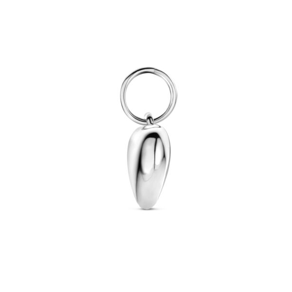 hanger hart 12,5 mm zilver gerhodineerd - Afbeelding 3