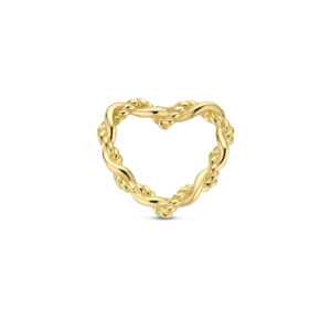 hanger hart 13 mm 14K geelgoud