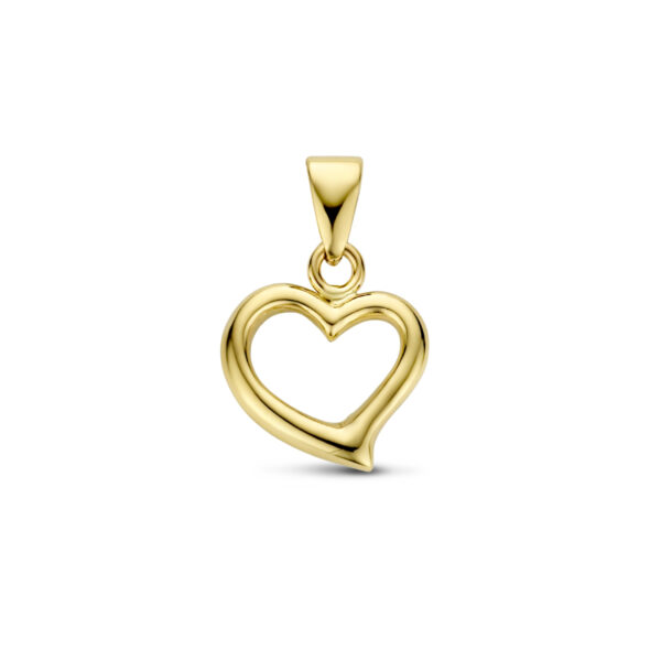 hanger hart 14K geelgoud