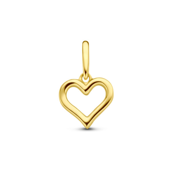 hanger hart 14K geelgoud