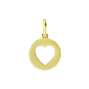 hanger hart 14K geelgoud