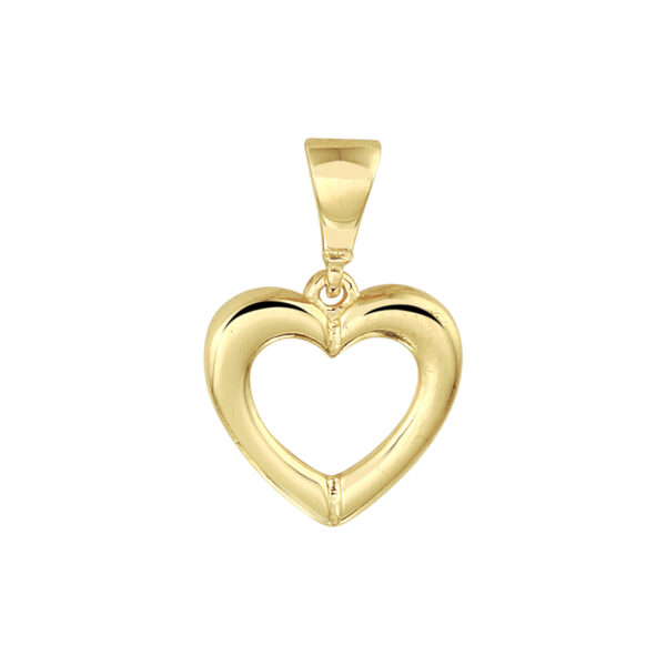 hanger hart 14K geelgoud