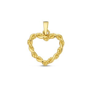hanger hart 18,5 mm 14K geelgoud