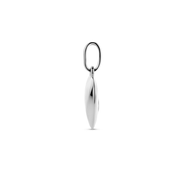 hanger hart en hondenpoot zirkonia zilver gerhodineerd - Afbeelding 3