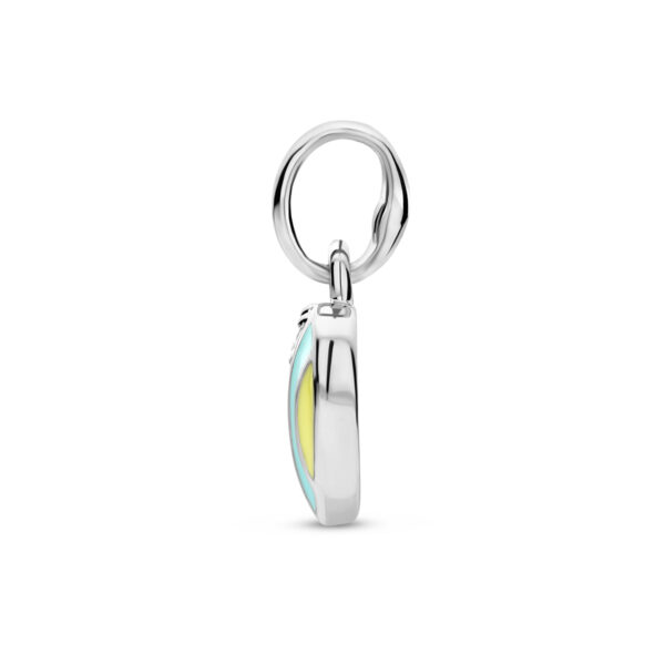 hanger hart en zirkonia zilver gerhodineerd - Afbeelding 3