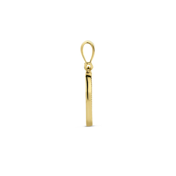 hanger hart regenboog zirkonia 14K geelgoud - Afbeelding 3