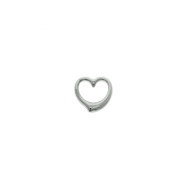 hanger hart zilver gerhodineerd