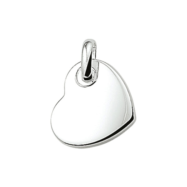 hanger hart zilver wit