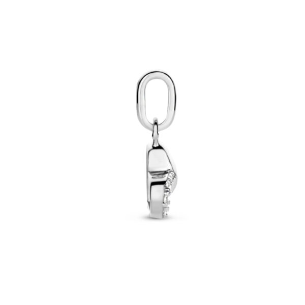 hanger hart zirkonia zilver gerhodineerd - Afbeelding 3
