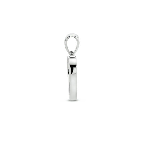 hanger hart zirkonia zilver gerhodineerd - Afbeelding 3