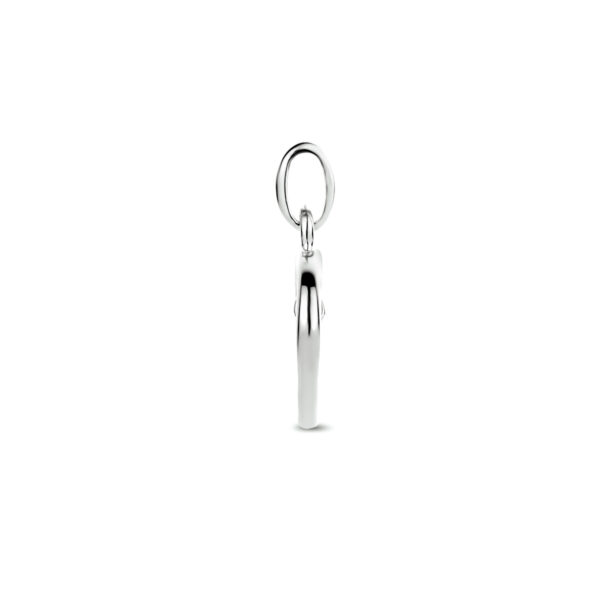 hanger hart zirkonia zilver gerhodineerd - Afbeelding 3