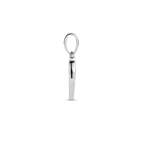 hanger hart zirkonia zilver gerhodineerd - Afbeelding 3