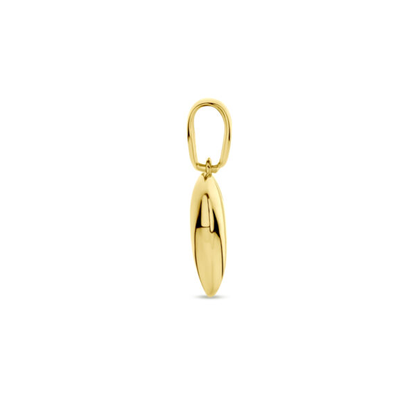 hanger hartje 16 mm 14K geelgoud - Afbeelding 3