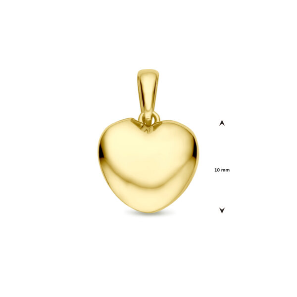 hanger hartje 16 mm 14K geelgoud - Afbeelding 4