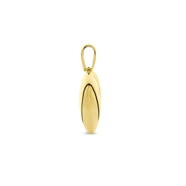 hanger hartje 19 mm 14K geelgoud - Afbeelding 3