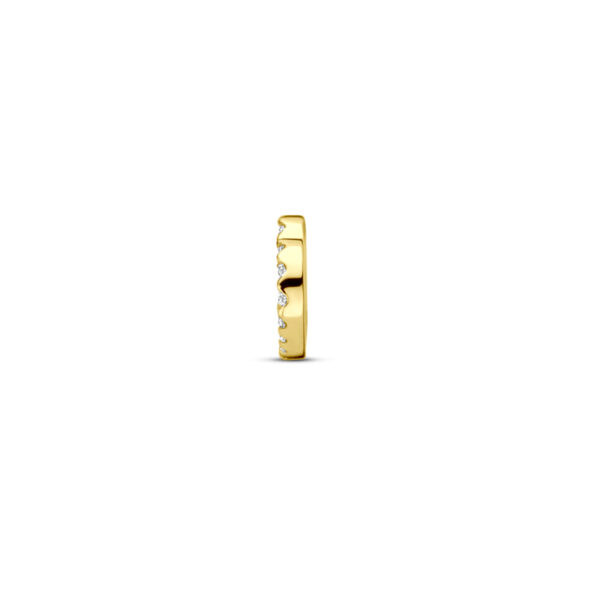 hanger hartje diamant 0.05ct h si 6,5 mm 14K geelgoud - Afbeelding 3