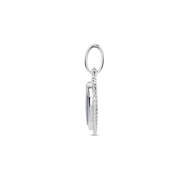 hanger hartje lapis zilver gerhodineerd - Afbeelding 3