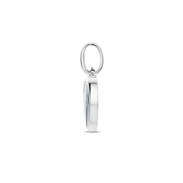 hanger hartje malachiet zilver gerhodineerd - Afbeelding 3