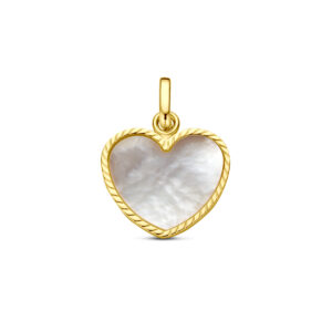 hanger hartje parelmoer 14K geelgoud