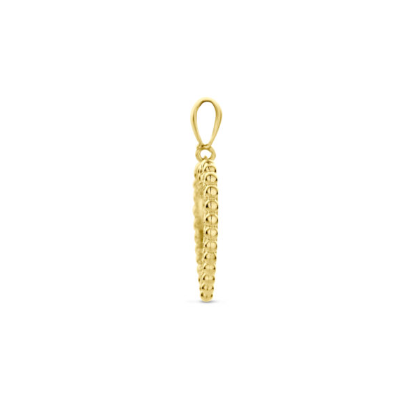 hanger hartje zirkonia 14K geelgoud - Afbeelding 3