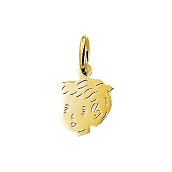 hanger jongen 12,5 x 8,5 mm 14K geelgoud