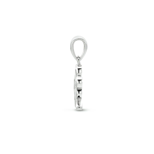 hanger klaver zilver gerhodineerd - Afbeelding 3