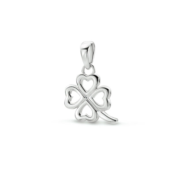 hanger klaver zilver gerhodineerd
