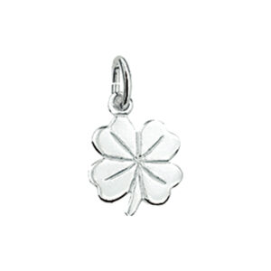 hanger klavertje 14K witgoud