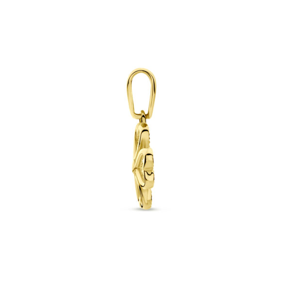 hanger klavertje 16 mm 14K geelgoud - Afbeelding 3