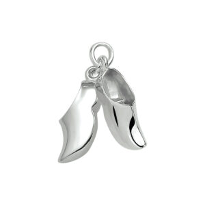 hanger klompjes zilver wit