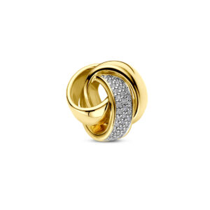 hanger knoop diamant 0.14ct h si 14K geelgoud